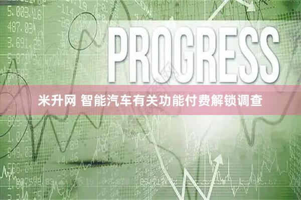 米升网 智能汽车有关功能付费解锁调查