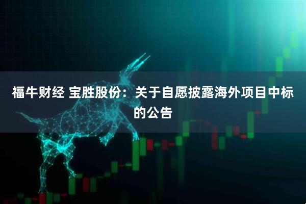 福牛财经 宝胜股份：关于自愿披露海外项目中标的公告