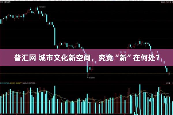 普汇网 城市文化新空间，究竟“新”在何处？